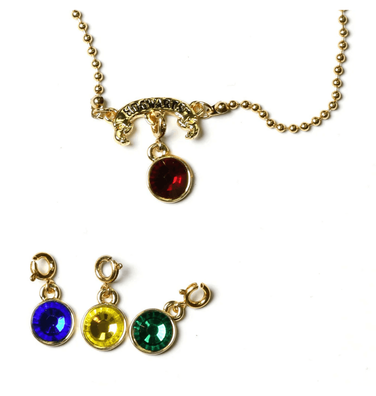 Collier à breloques Harry Potter maisons de Poudlard