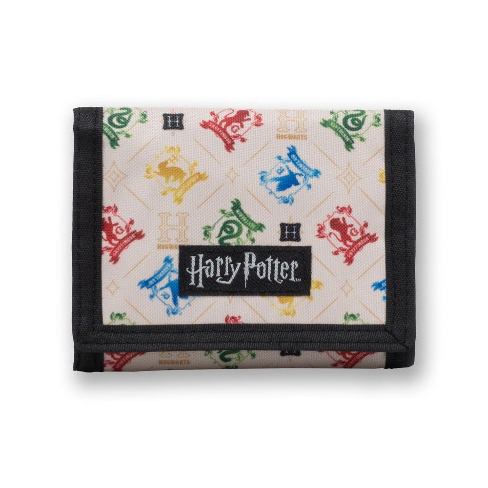 Portefeuille Harry Potter blasons de Poudlard en nylon