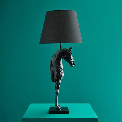 Wendy Horse Table Lamp, Black