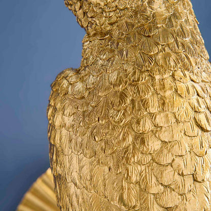 Applique Murale Perroquet Percy, Or/Turquoise