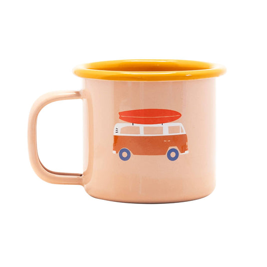 Petite Tasse en émail “Go Camping”