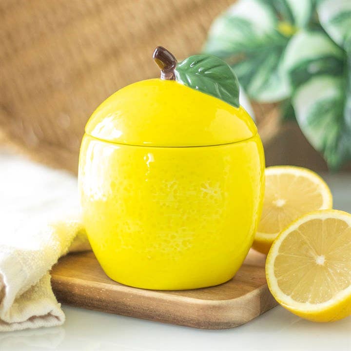 Lemon-Shaped Candle