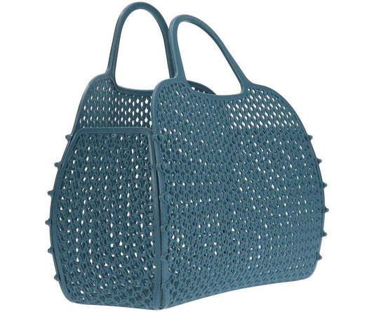 Bolso retro vintage azul verdoso