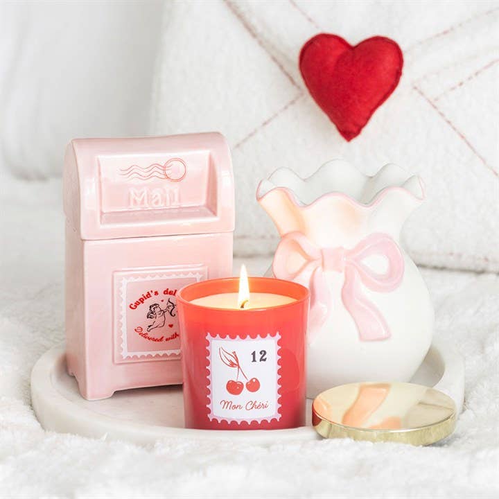 Bougie Saint-Valentin Fleur de Cerisier « Mon Cheri »