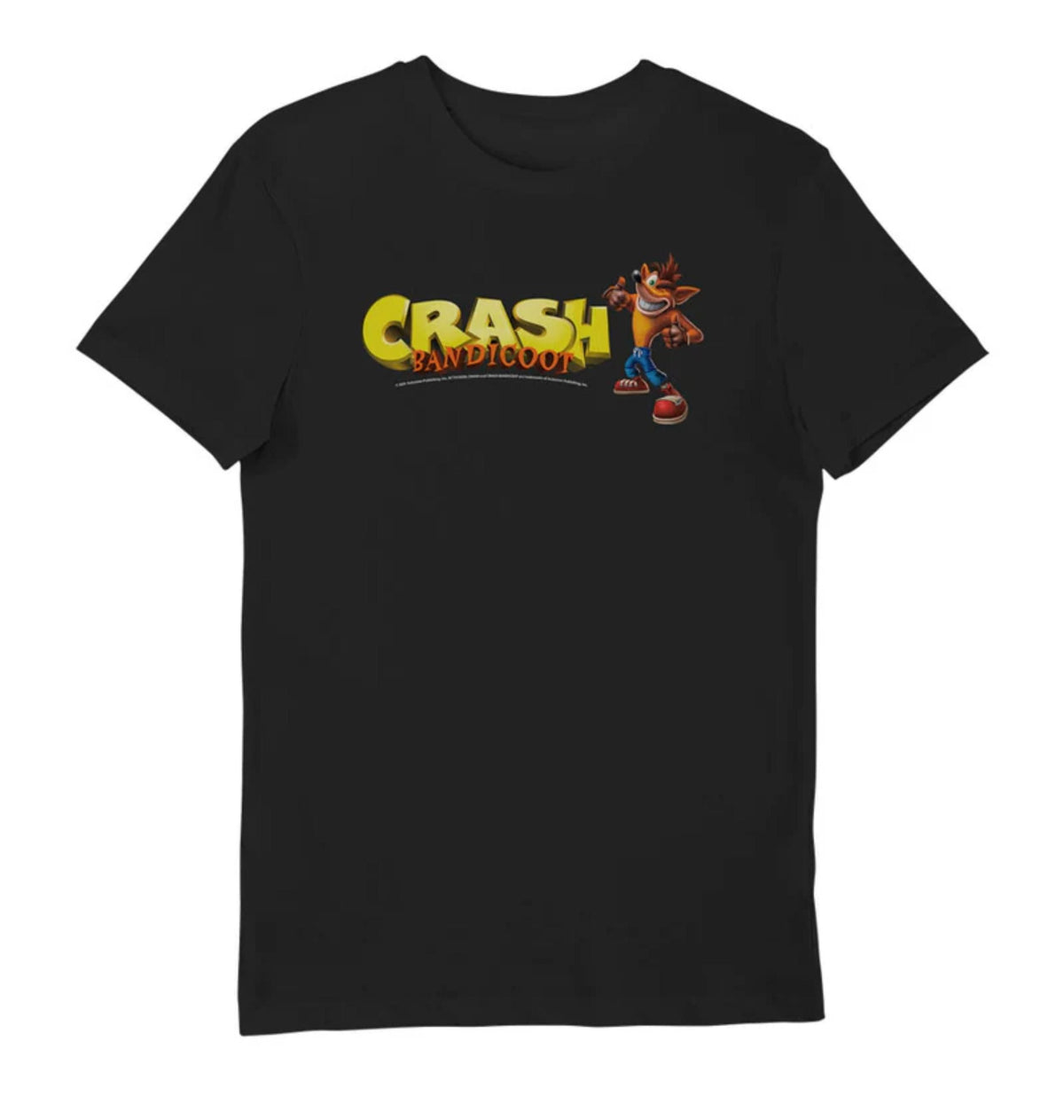 T-shirt Crash Bandicoot avec logo