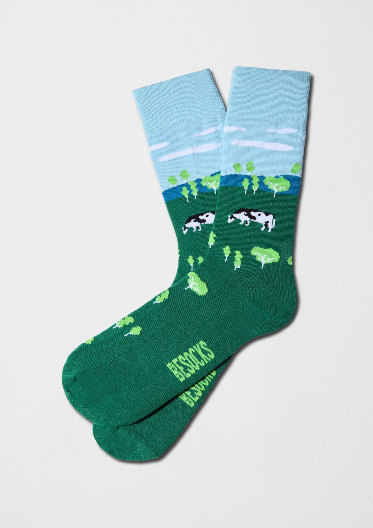 BeFarm - Chaussettes 100 % coton biologique: Vert / 36/40