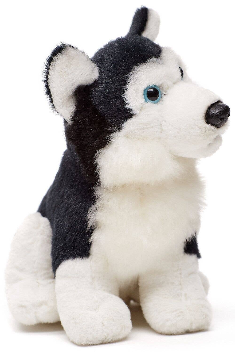 Peluche de husky negro sentado