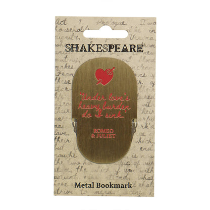 Metal bookmark - Shakespeare (Romeo and Juliet)