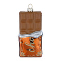 Ornement de Noël tablette de chocolat en verre – 11,5 cm