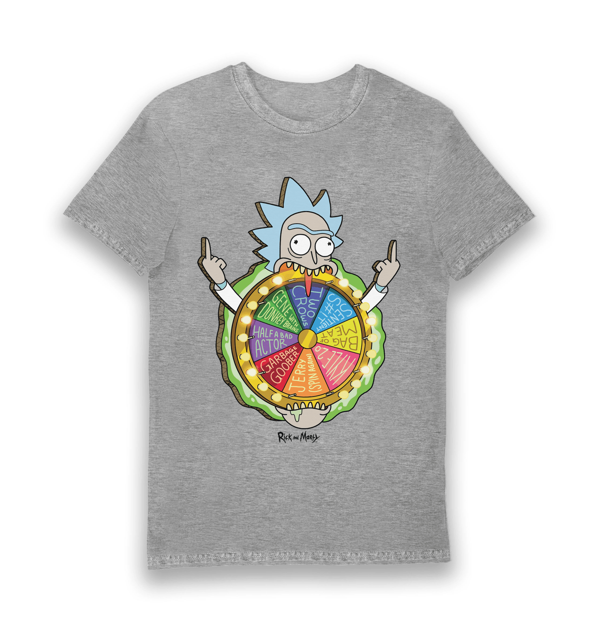 T-shirt adulte Rick and Morty Spin the Wheel