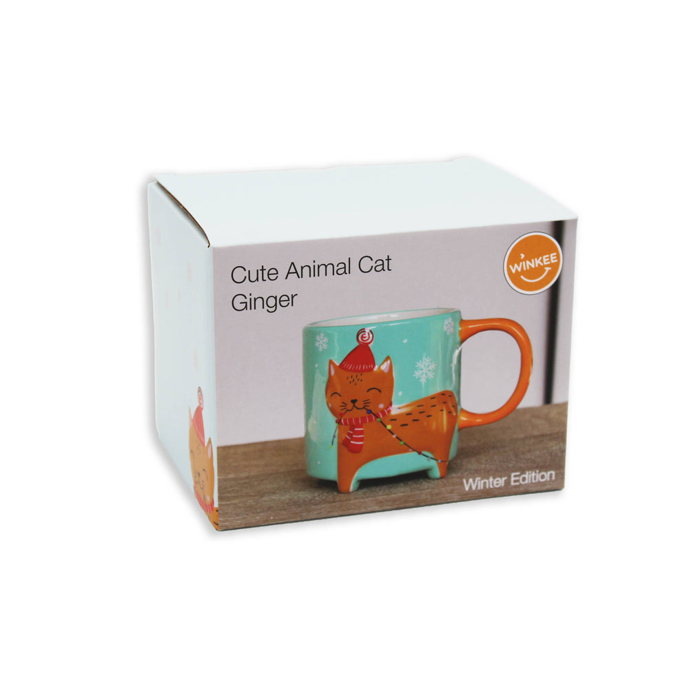 Tazza di Natale a forma di gatto