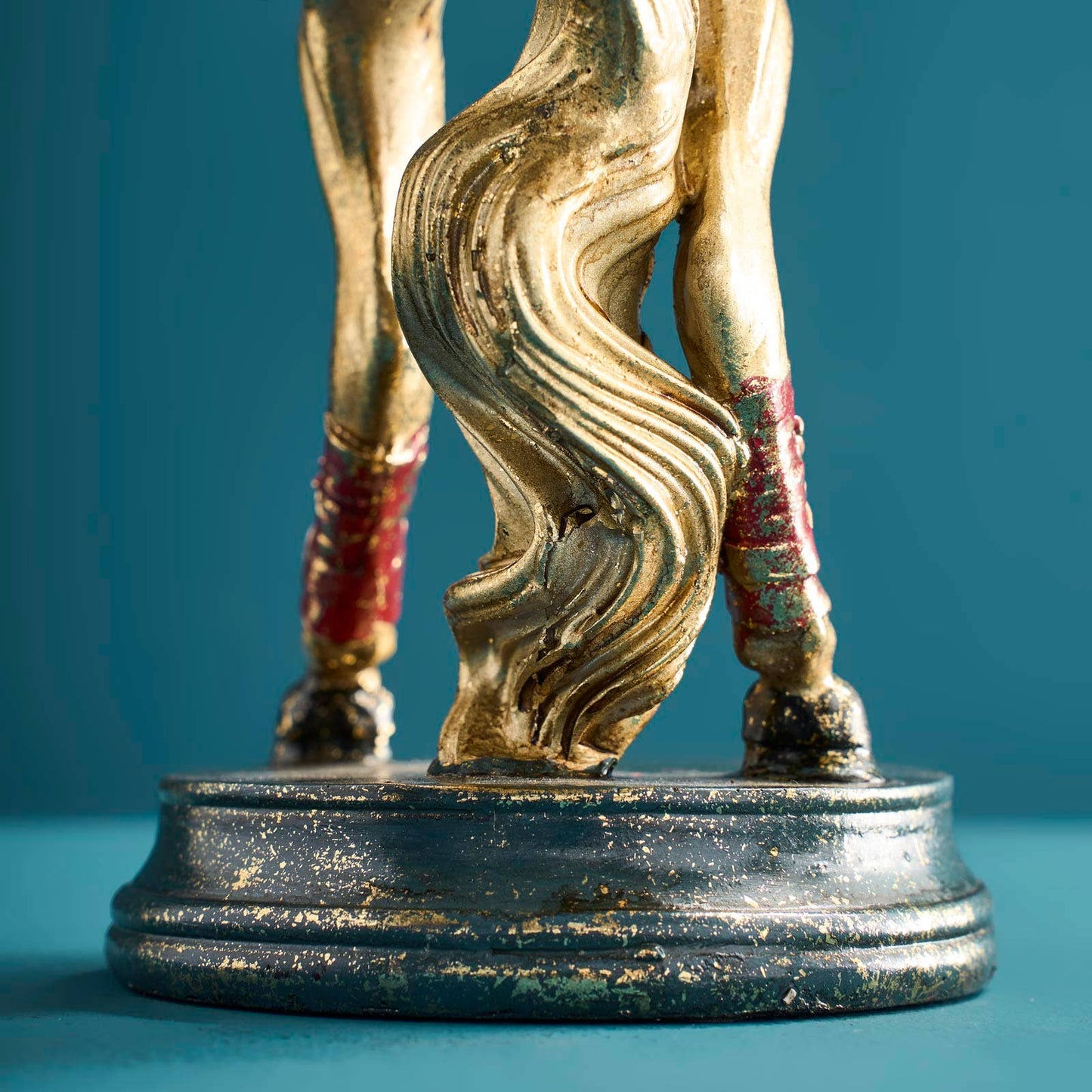 Lustre Cavalo de Circo, Dourado, 17,5 x 9,5 x 36,5 cm