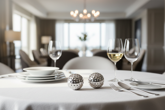 Bola de golfe de sal e pimenta