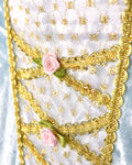 Robe de princesse velours bleu clair taille 122-128 cm 6-8 ans