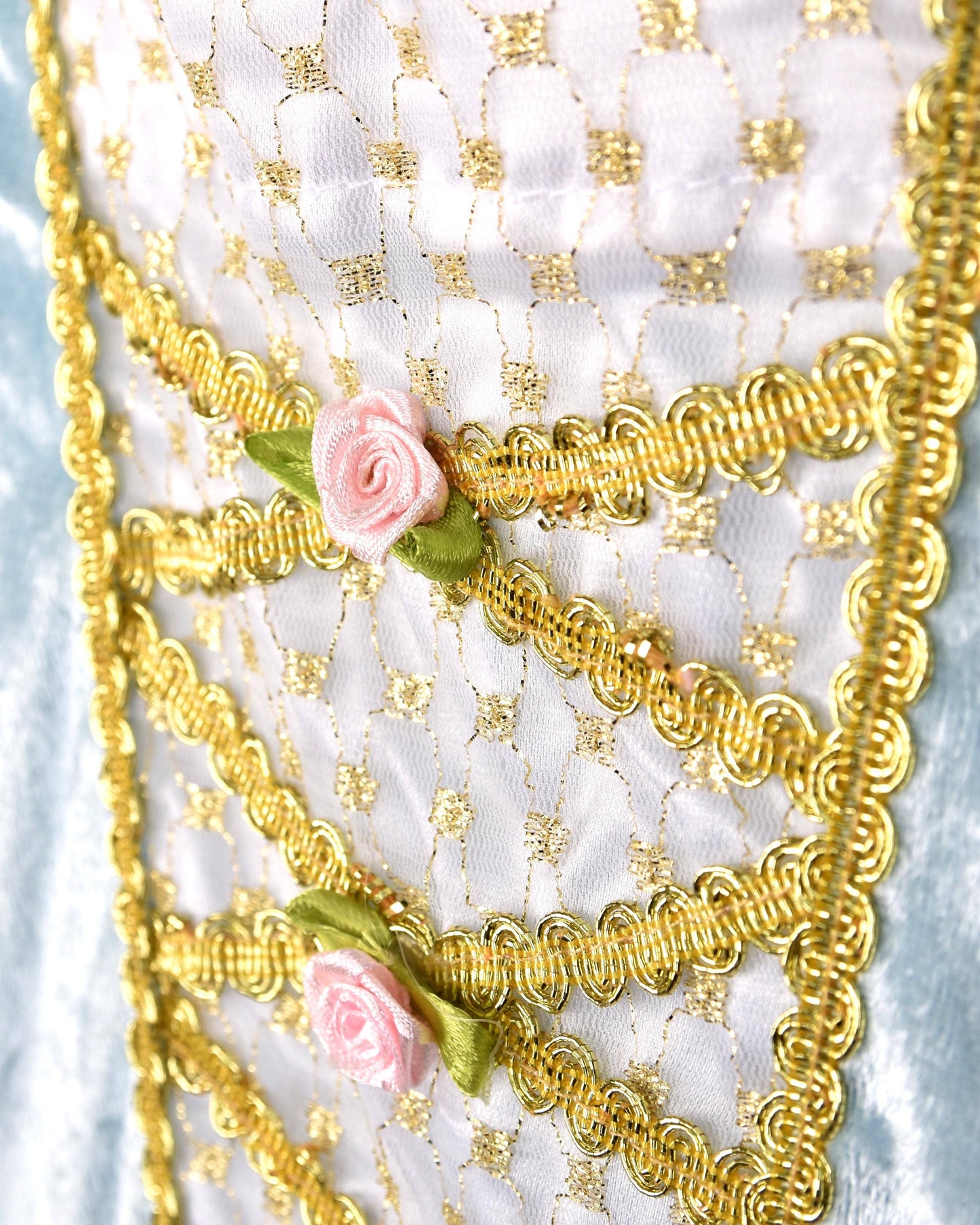 Robe de princesse velours bleu clair taille 122-128 cm 6-8 ans