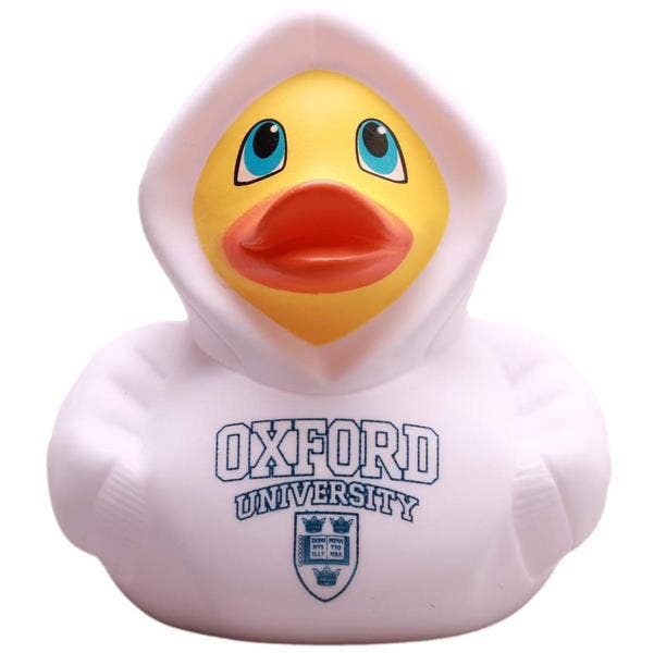 Felpa con cappuccio Duck University Oxford - Bianca