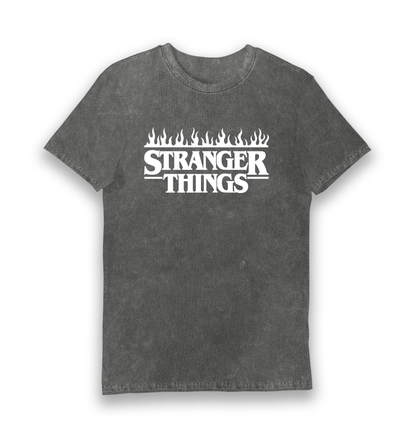 T-shirt adulte Stranger Things Vecna D&D Eco Stonewash