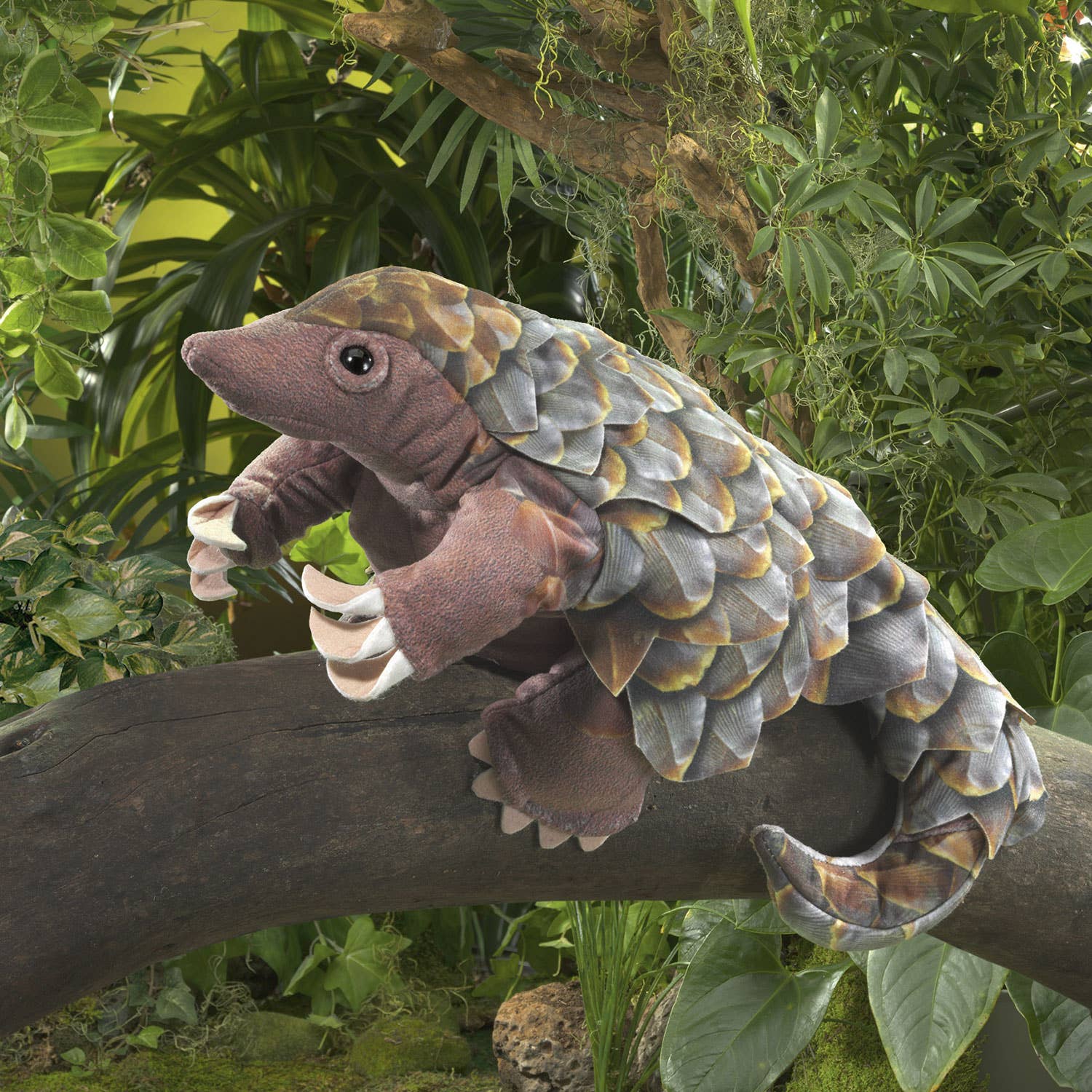 Marionnette à main Pangolin Folkmanis réaliste