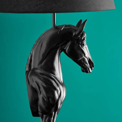Wendy Horse Table Lamp, Black
