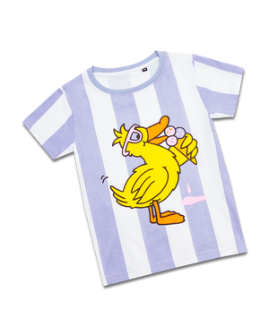 T-shirt Rayé Enfant Flida le Canard avec Glaces