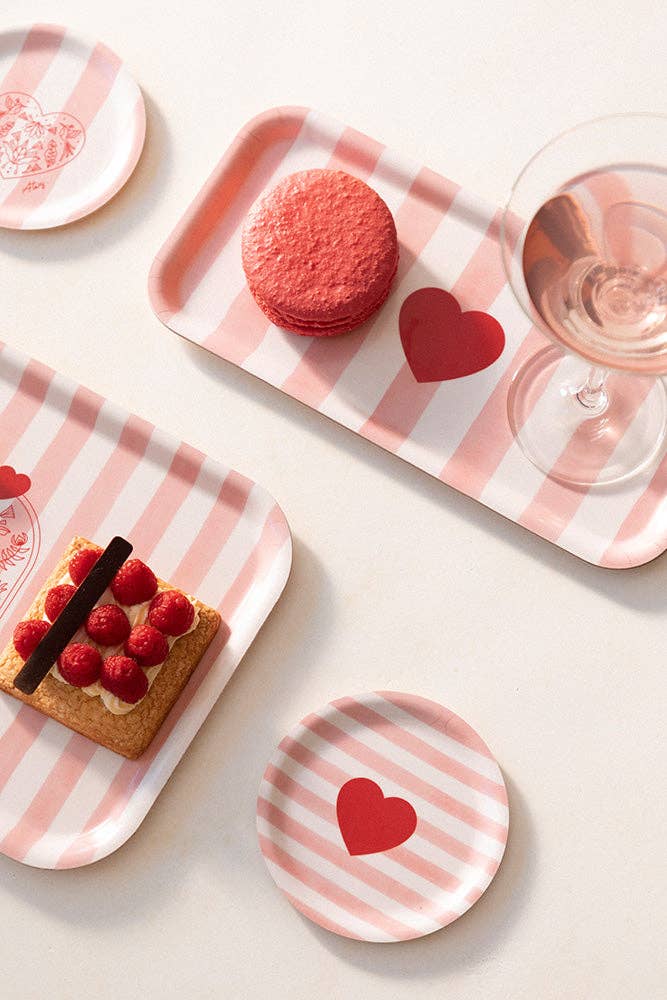 Pink Stripes - Coffee Tray