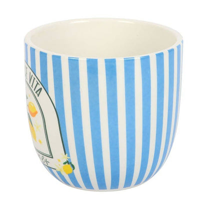 Pot “La Dolce Vita” Rayures Bleues