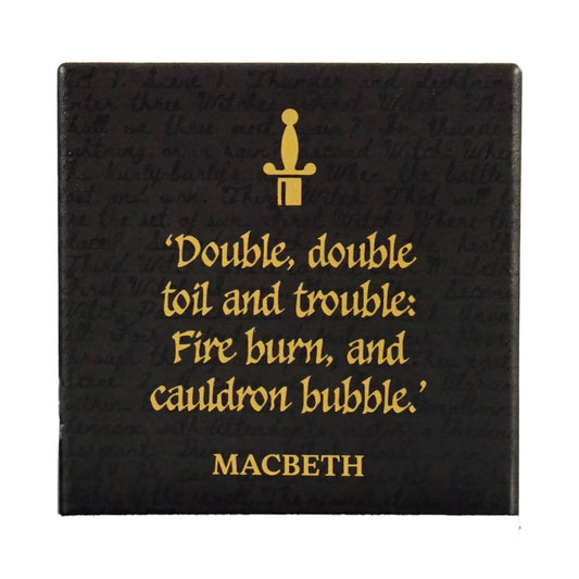 Bases para copos em cerâmica simples - Shakespeare (Macbeth)