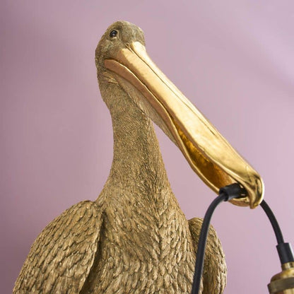 Applique murale Pélican Pelikanus or