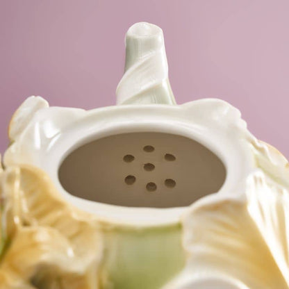 Bule de chá com estampado de flores, 850 ml, 23 x 14 x 16 cm