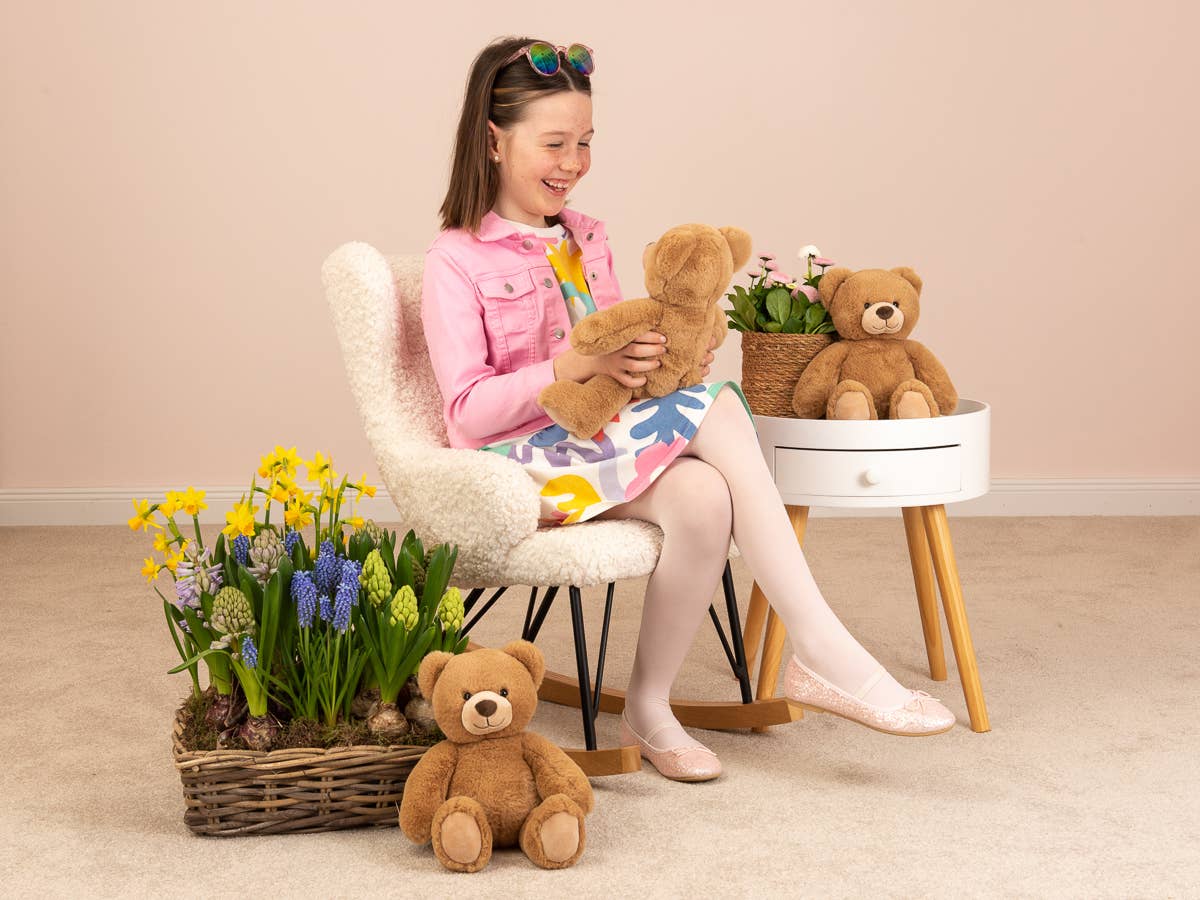 Peluche Ours Caramel – 33 cm