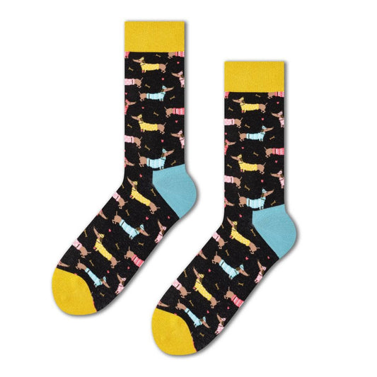 Chaussettes Teckels avec pull