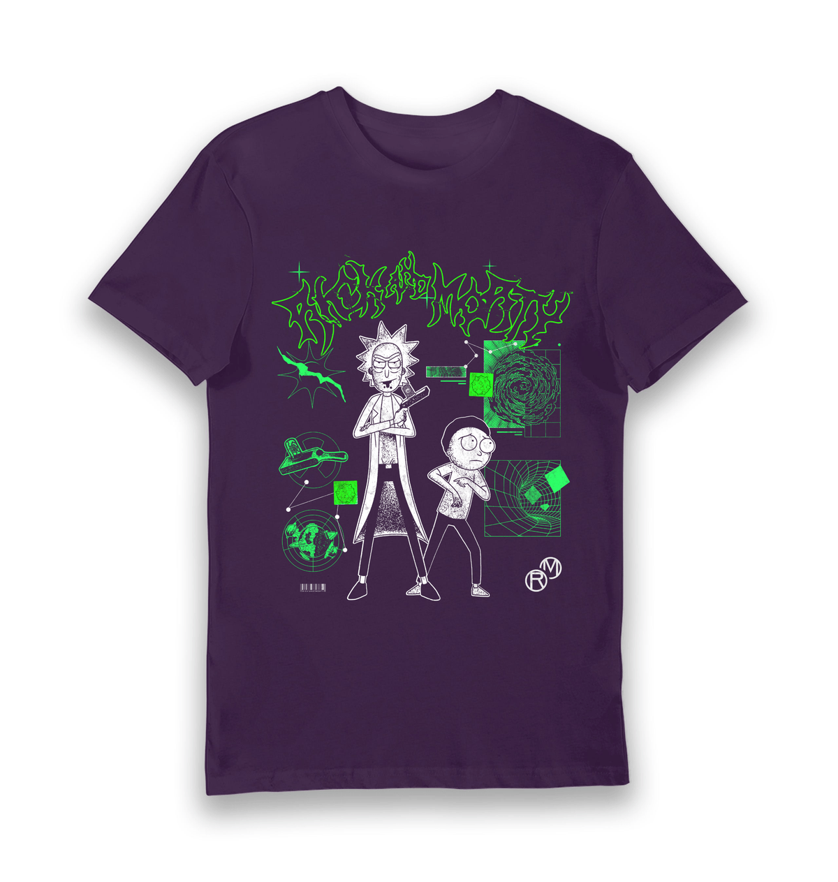 T-shirt adulte Rick and Morty Portal Math