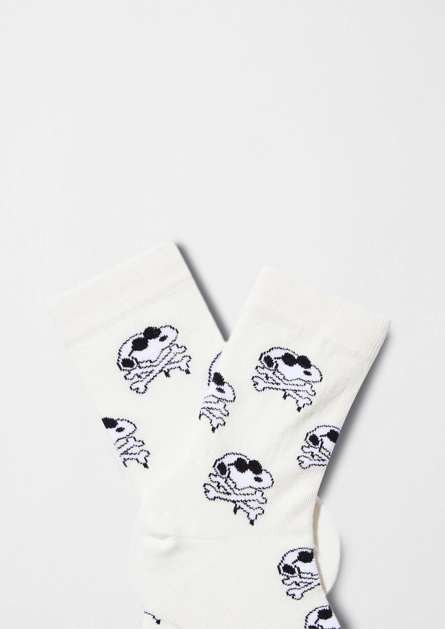 BeSnoopy Skull OffWhite - Chaussettes en coton biologique 100%