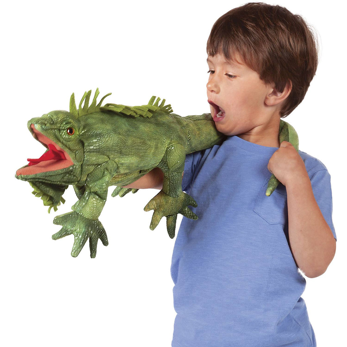 Marionetta a forma di iguana