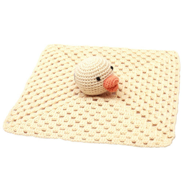 Pato de peluche beige