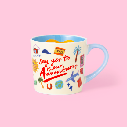 Adventures Mug “Say yes to new Adventures!” »