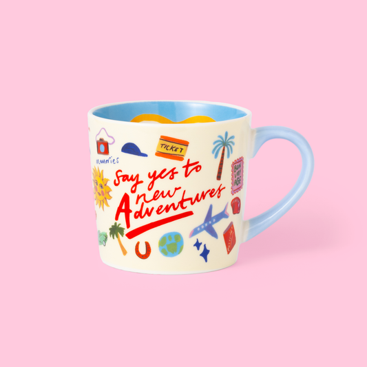 Caneca Aventuras “Diz sim a novas aventuras!” »