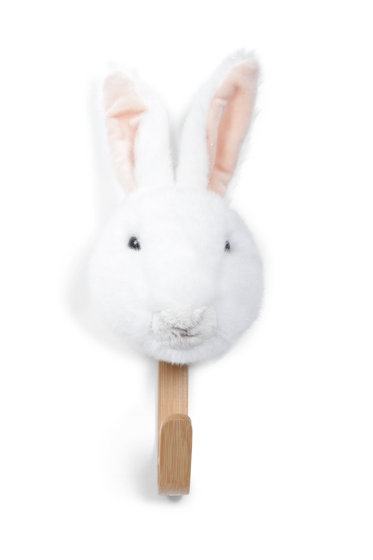 Porte-manteau Peluche Lapin Blanc