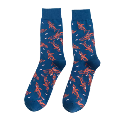 chaussettes requins rouges mrcol