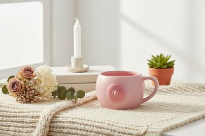 胸のマグカップ