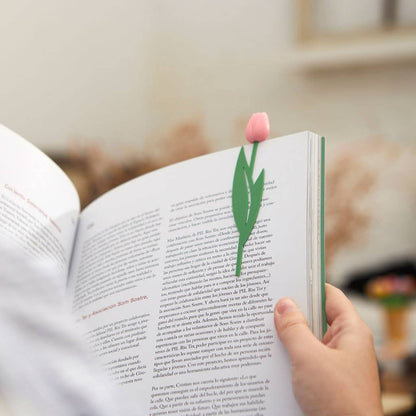 Marque-page Tulipe Rose