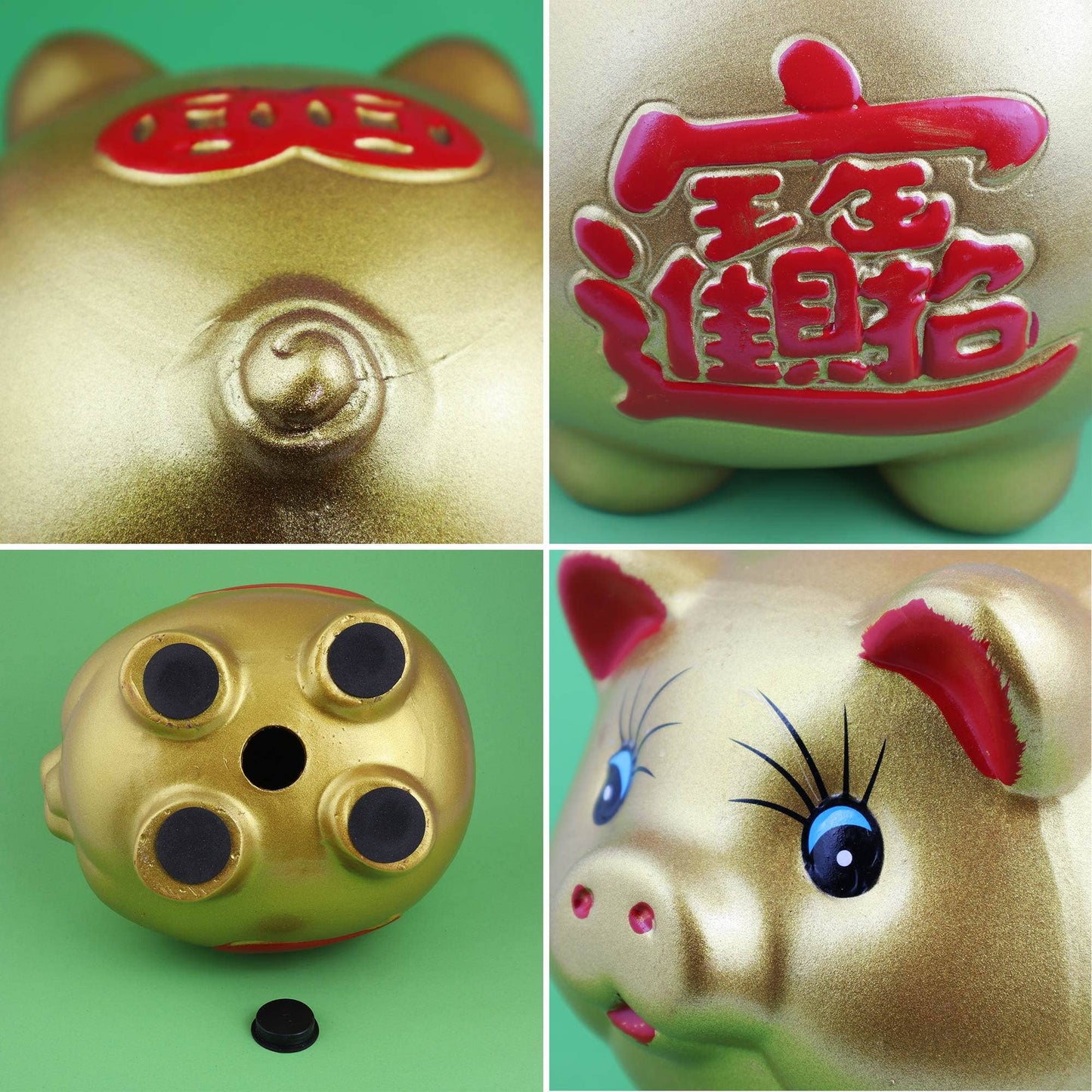 Golden Lucky Piggy Bank