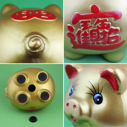 Golden Lucky Piggy Bank