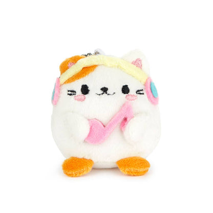ふわふわ可愛い猫型メロディキーホルダー