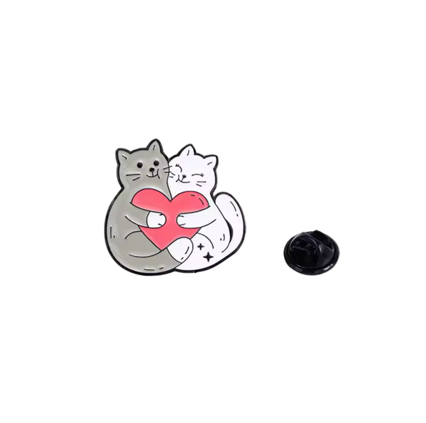 Pines de gatos enamorados