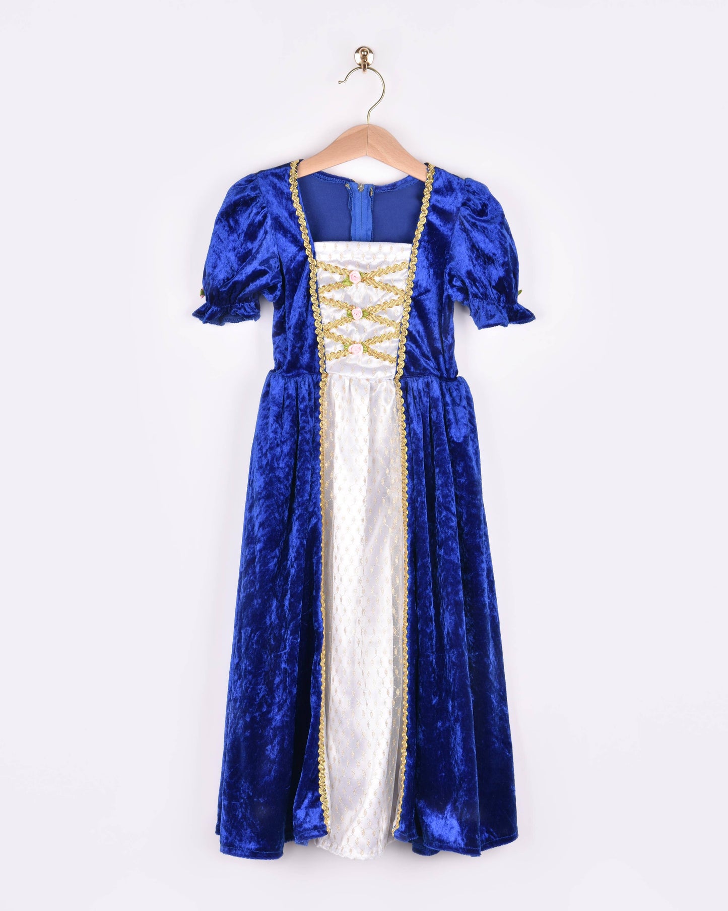 Blue velvet princess dress 110-116 cm 4-6 years