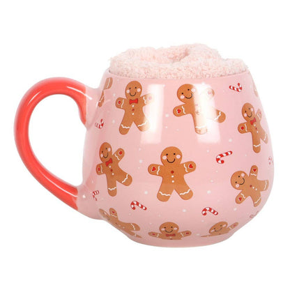 Gingerbread Christmas mug and stocking set