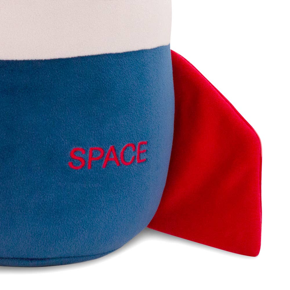 Cojín de peluche de cohete de 35 cm