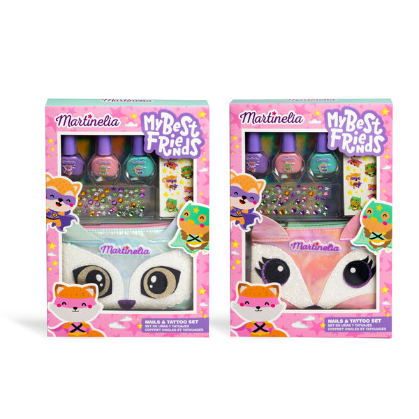 Set de esmaltes de uñas y tatuajes para niños