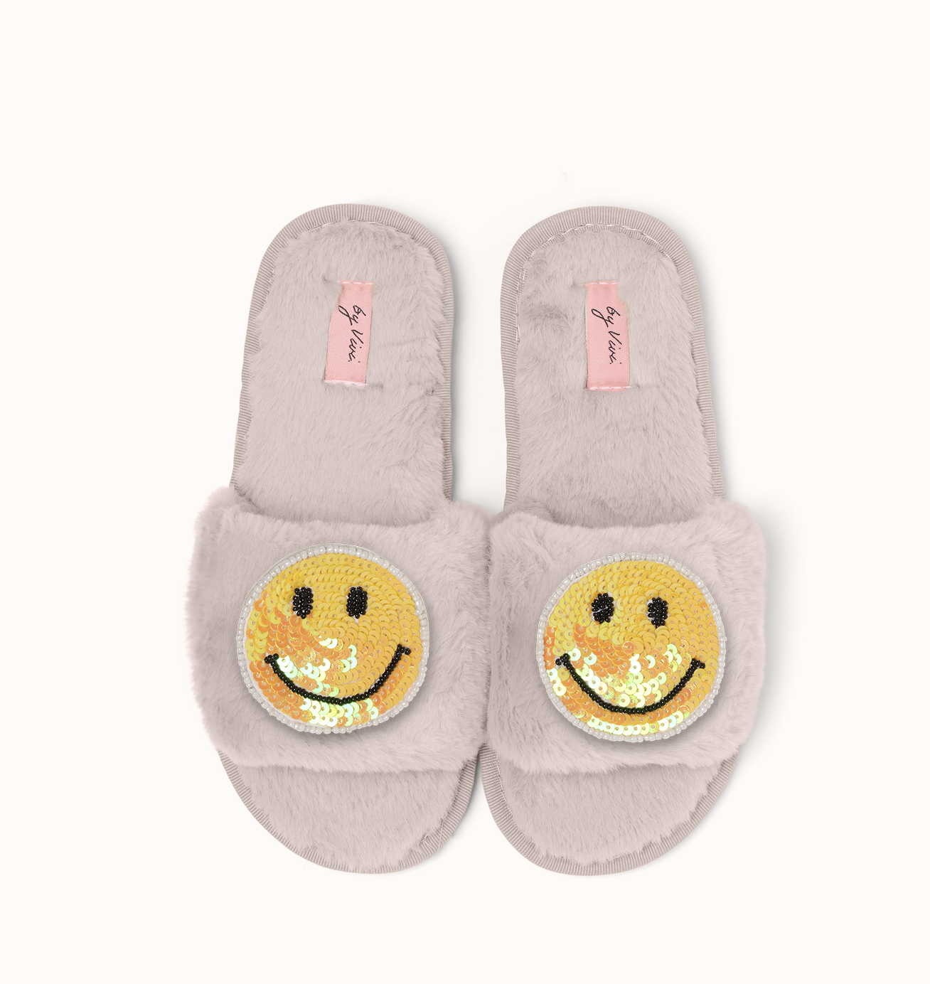 Paire de broches pour Chaussons - Smiley Jaune
